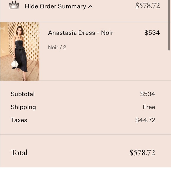 NWT Ulla Johnson bought it on sale for $534 +tax +shipping $ 578.72 final sale - Picture 7 of 7